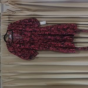 NWT Women's Size 3X Ophelia Roe Paisley Pattern Short Sleeve Dress